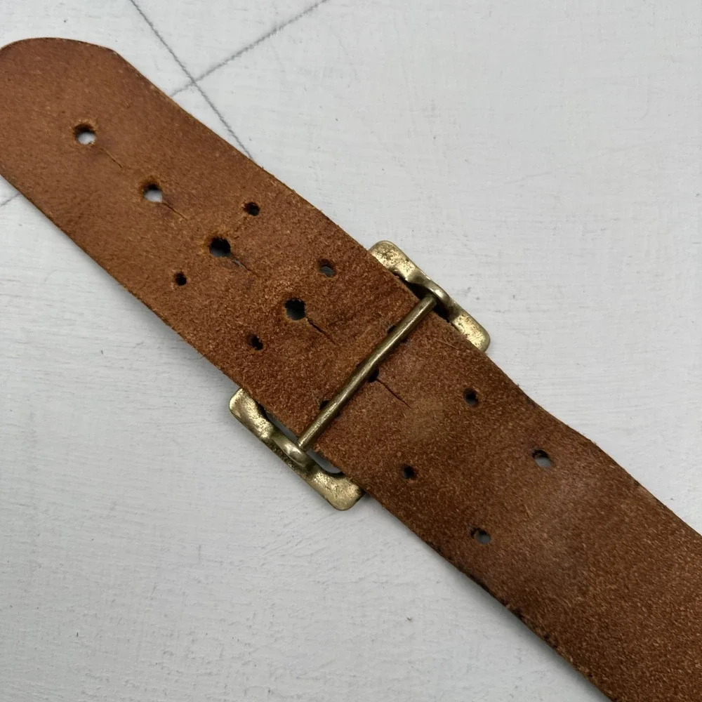 VTG Jay-Pee Sam Browne Duty Belt Size 42 Police Black Leather 2 1/4